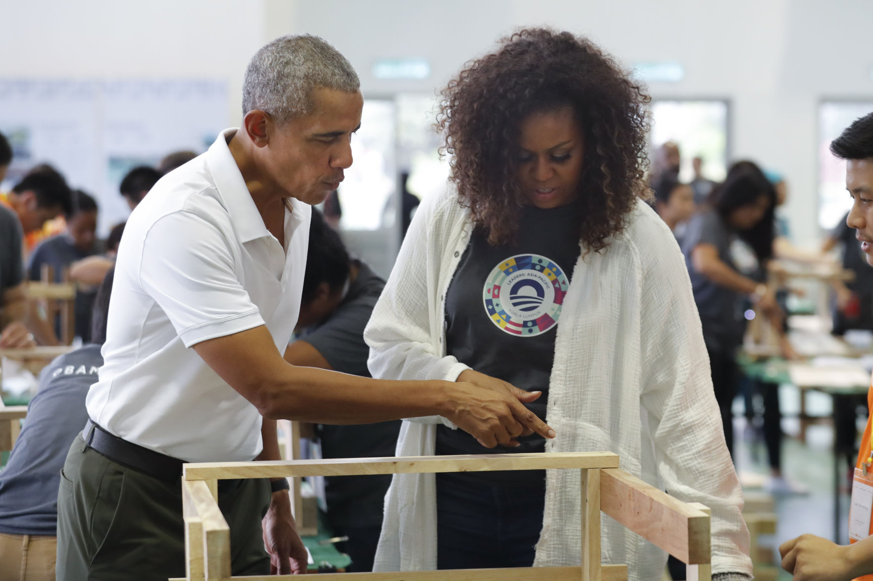 Michelle and Barack Obama in Malaysia